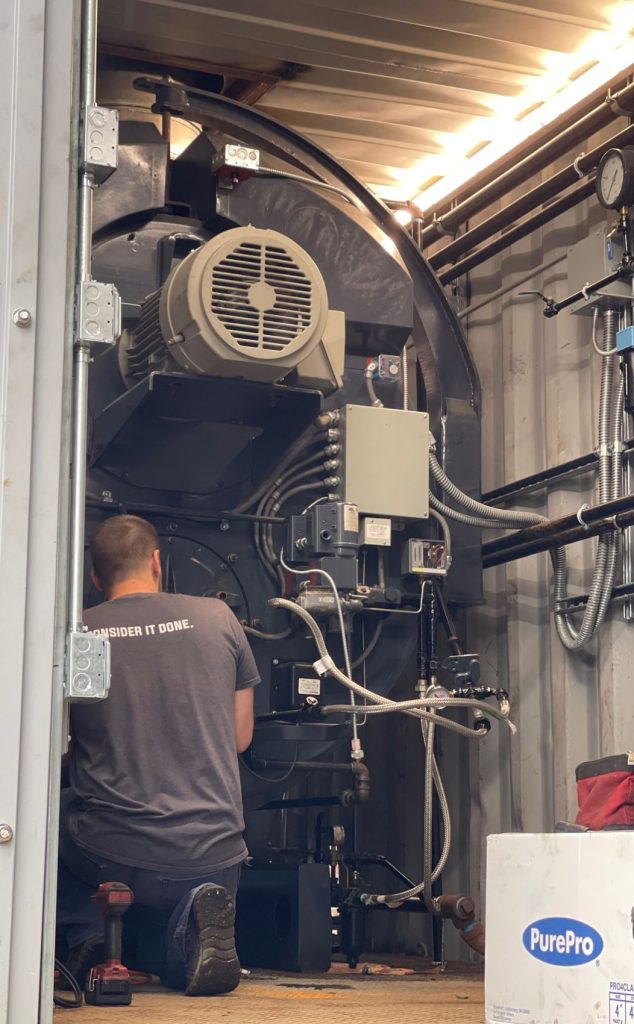 Boiler Rental Set up